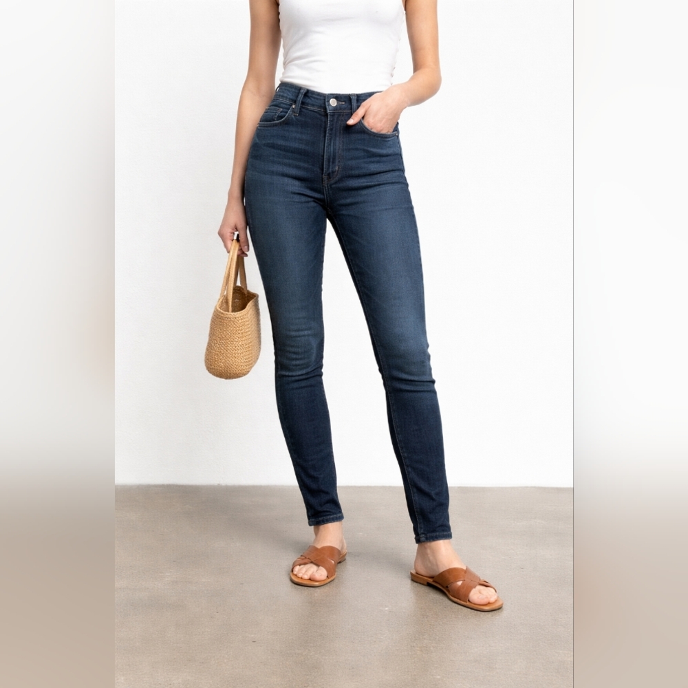 Everlane Women's Skinny Jeans - Dark Blue
